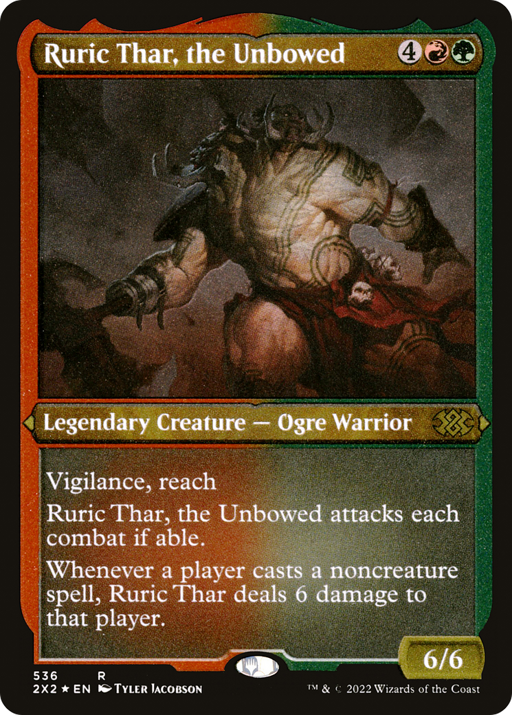 Ruric Thar, the Unbowed (Foil Etched) (2X2-536) - Double Masters 2022 Foil