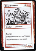 Siege Elemental (No PW Symbol) (CMB1-) - Mystery Booster Playtest Cards 2021