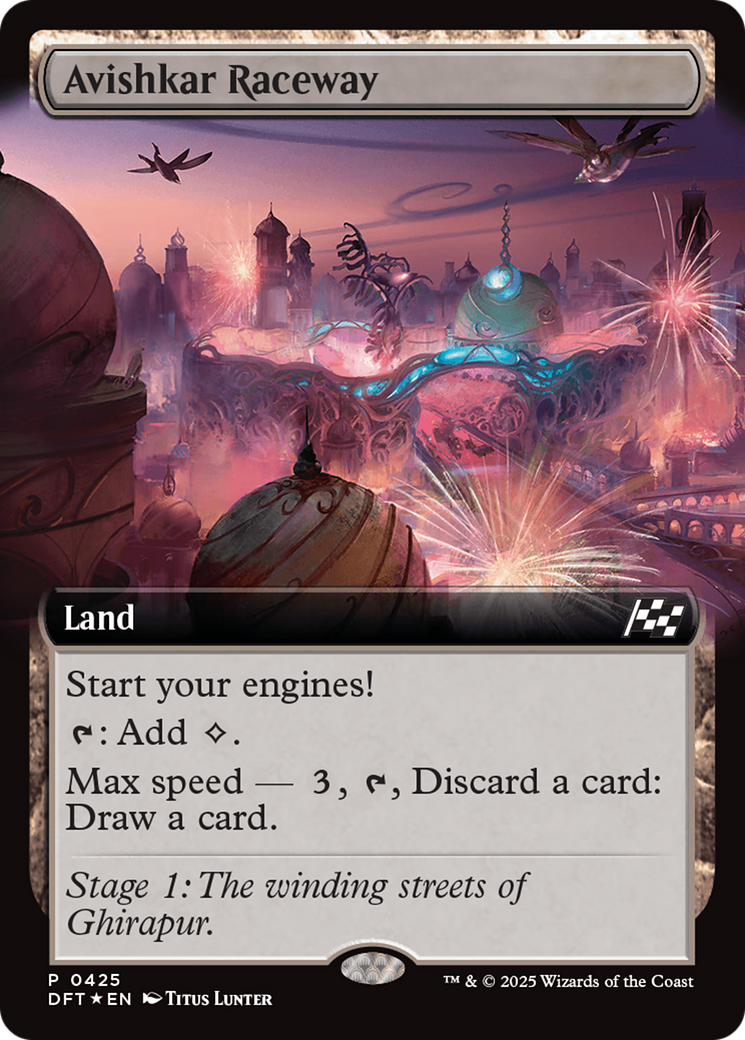Avishkar Raceway (Extended Art) (DFT-425) - Aetherdrift: (Extended Art) Foil