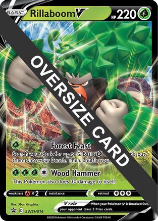 Rillaboom V - SWSH014  - Holofoil Jumbo Cards - Promo