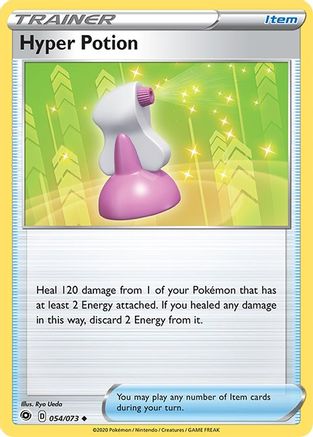 Hyper Potion 054  - Reverse Holofoil Champions Path - Uncommon