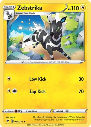 Zebstrika 054  SWSH04 Vivid Voltage - Uncommon