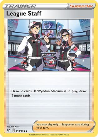 League Staff 153  SWSH04 Vivid Voltage - Uncommon