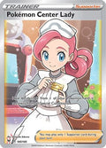 Pokemon Center Lady (Full Art) 185  - Holofoil SWSH04 Vivid Voltage - Ultra Rare