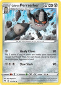 Galarian Perrserker 113  - Reverse Holofoil SWSH04 Vivid Voltage - Rare