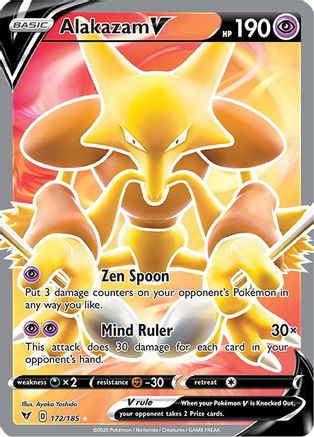 Alakazam V (Full Art) 172  - Holofoil SWSH04 Vivid Voltage - Ultra Rare