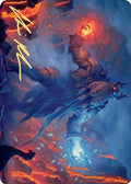 Aegar, the Freezing Flame Art Card (Gold-Stamped Signature) (ASKHM-055) - Art Series: Kaldheim Foil