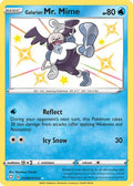 Galarian Mr. Mime SV020  - Holofoil Shining Fates Shiny Vault - Shiny Holo Rare