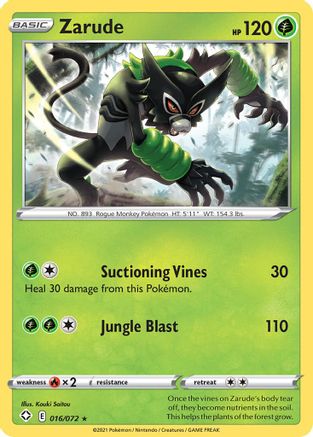 Zarude 016  Shining Fates - Rare