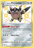 Galarian Perrserker SV087  - Holofoil Shining Fates Shiny Vault - Shiny Holo Rare