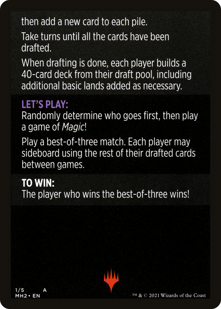 Winchester Draft // Winchester Draft (cont'd) (MMH2-001) - Modern Horizons 2 Minigames Foil