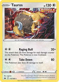Tauros 115  - Reverse Holofoil SWSH06 Chilling Reign - Holo Rare