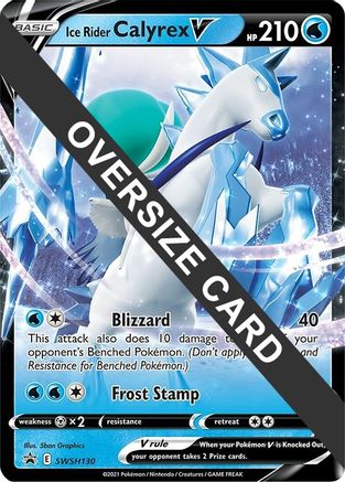 Ice Rider Calyrex V - SWSH130  - Holofoil Jumbo Cards - Promo