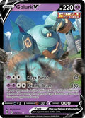 Golurk V 070  - Holofoil SWSH07 Evolving Skies - Ultra Rare
