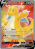 Dragonite V (Full Art) 191  - Holofoil SWSH07 Evolving Skies - Ultra Rare