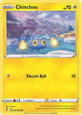 Chinchou 052  SWSH07 Evolving Skies - Common