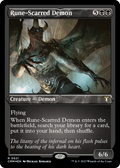 Rune-Scarred Demon (CMM-521) - Commander Masters Etched Foil