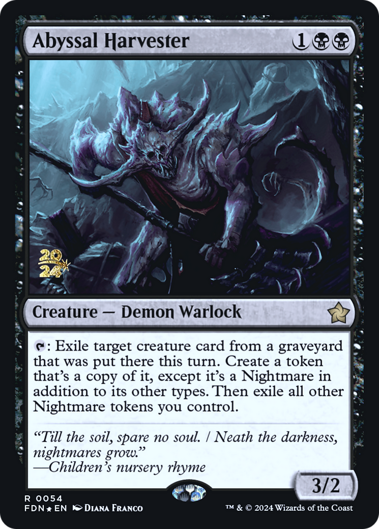 Abyssal Harvester (PRE-054) - Foundations Promos Foil