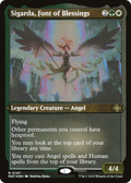 Sigarda, Font of Blessings (MAT-147) - March of the Machine: The Aftermath Etched Foil