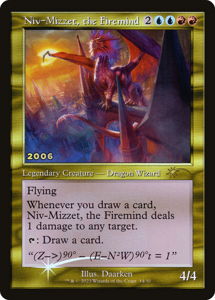 Niv-Mizzet, the Firemind (30A-P-014) - 30th Anniversary Play Promos Foil