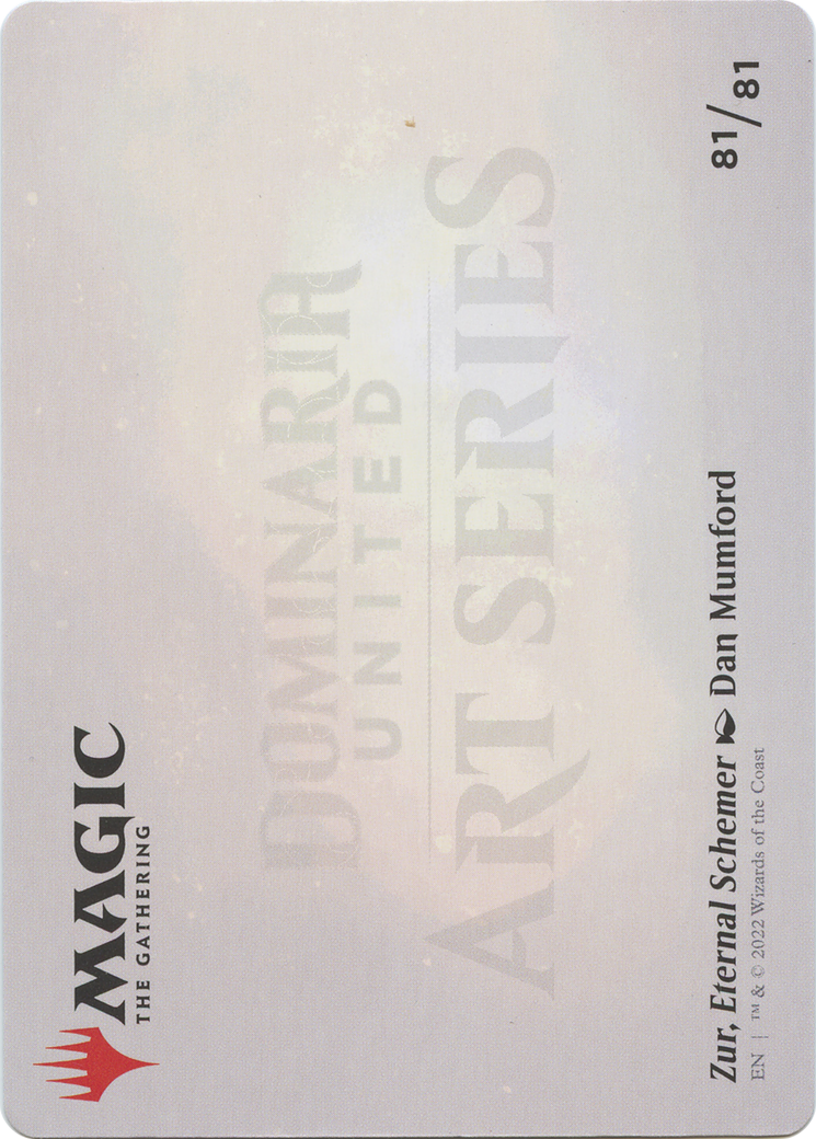 Zur, Eternal Schemer // Zur, Eternal Schemer (ADMU-081) - Dominaria United Art Series (Borderless)