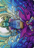 Zur, Eternal Schemer // Zur, Eternal Schemer (ADMU-081) - Dominaria United Art Series (Borderless)