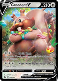 Greedent V 217  - Holofoil SWSH08 Fusion Strike - Ultra Rare