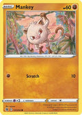 Mankey 133  - Reverse Holofoil SWSH08 Fusion Strike - Common
