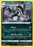 Galarian Obstagoon 161  - Reverse Holofoil SWSH08 Fusion Strike - Holo Rare