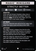 Strictly Better // Strictly Better (cont'd) (MONE-004) - Phyrexia: All Will Be One Minigames