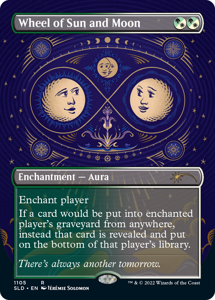 Wheel of Sun and Moon (Borderless) (SLD-1105) - Secret Lair Drop