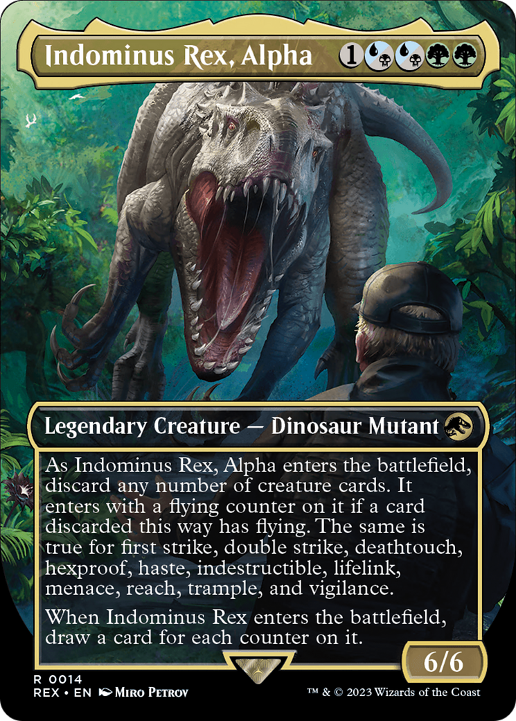 Indominus Rex, Alpha (Borderless) (REX-014) - Jurassic World Collection