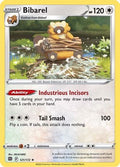 Bibarel 121  - Reverse Holofoil SWSH09 Brilliant Stars - Holo Rare