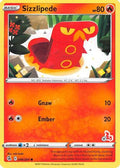 Sizzlipede - 046/264 (#17 Cinderace Stamped)/264  Battle Academy 2022 - Promo