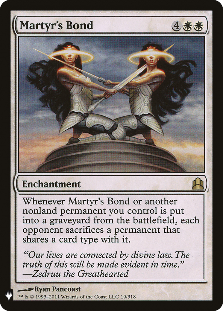 Martyr's Bond (LIST-19/318) - The List