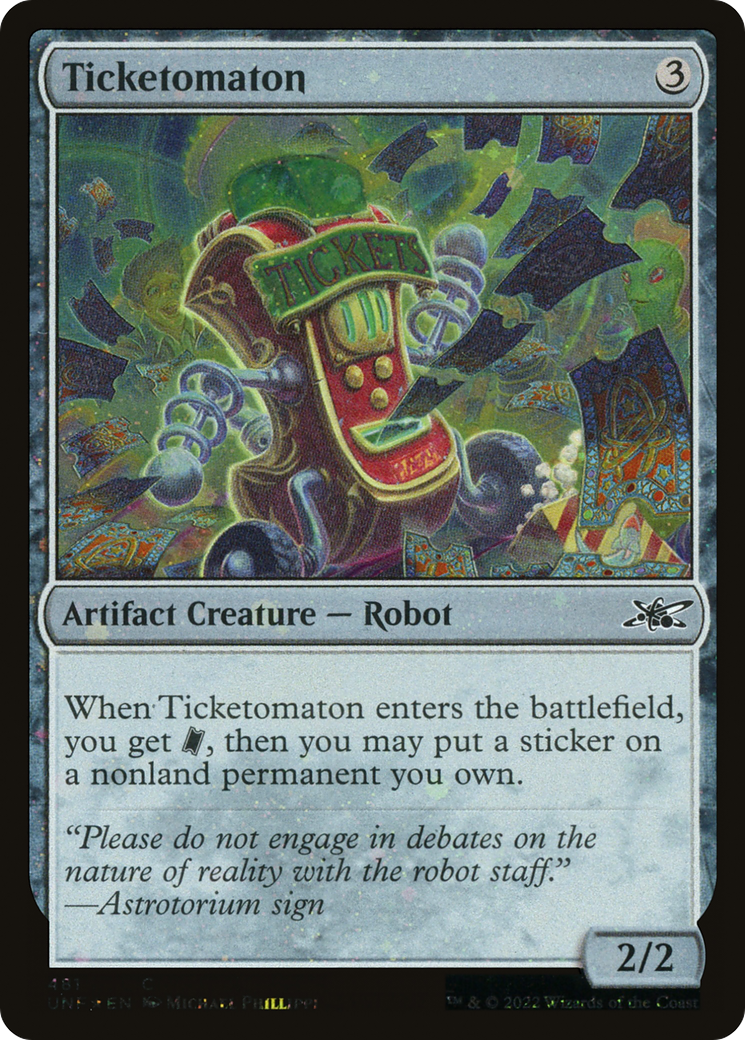 Ticketomaton (Galaxy Foil) (UNF-481) - Unfinity Foil