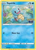Squirtle 015  - Reverse Holofoil Pokemon GO - Common