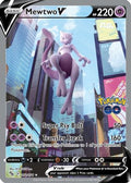 Mewtwo V (Alternate Full Art) 072  - Holofoil Pokemon GO - Ultra Rare