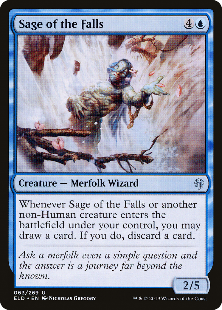 Sage of the Falls (ELD-063) - Throne of Eldraine Foil