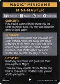 Mini-Master // Mini-Master (cont'd) (MDMU-002) - Dominaria United Minigames Foil