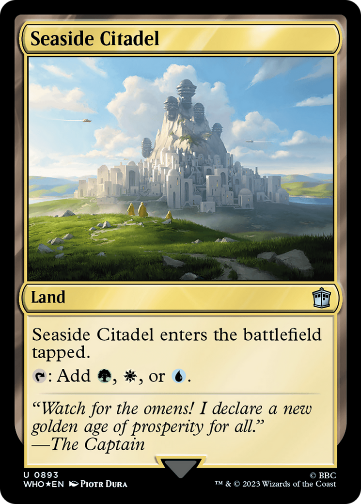 Seaside Citadel (Surge Foil) (WHO-893) - Doctor Who Foil