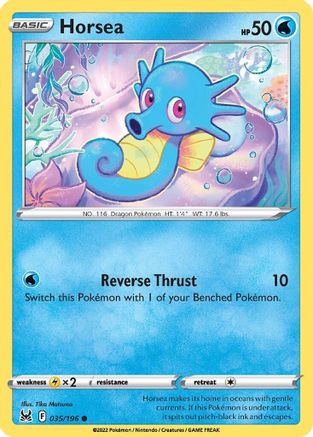 Horsea 035  - Reverse Holofoil SWSH11 Lost Origin - Common