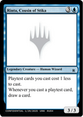Rinta, Cousin of Sitka (-) - Un-Known Event Playtest Cards