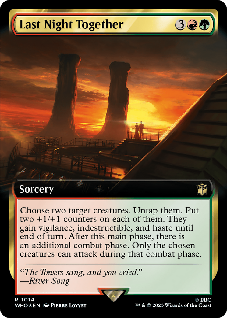 Last Night Together (Extended Art) (Surge Foil) (WHO-1014) - Doctor Who: (Extended Art) Foil