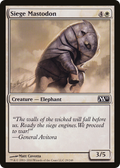 Siege Mastodon (M11-029) - Magic 2011 Foil