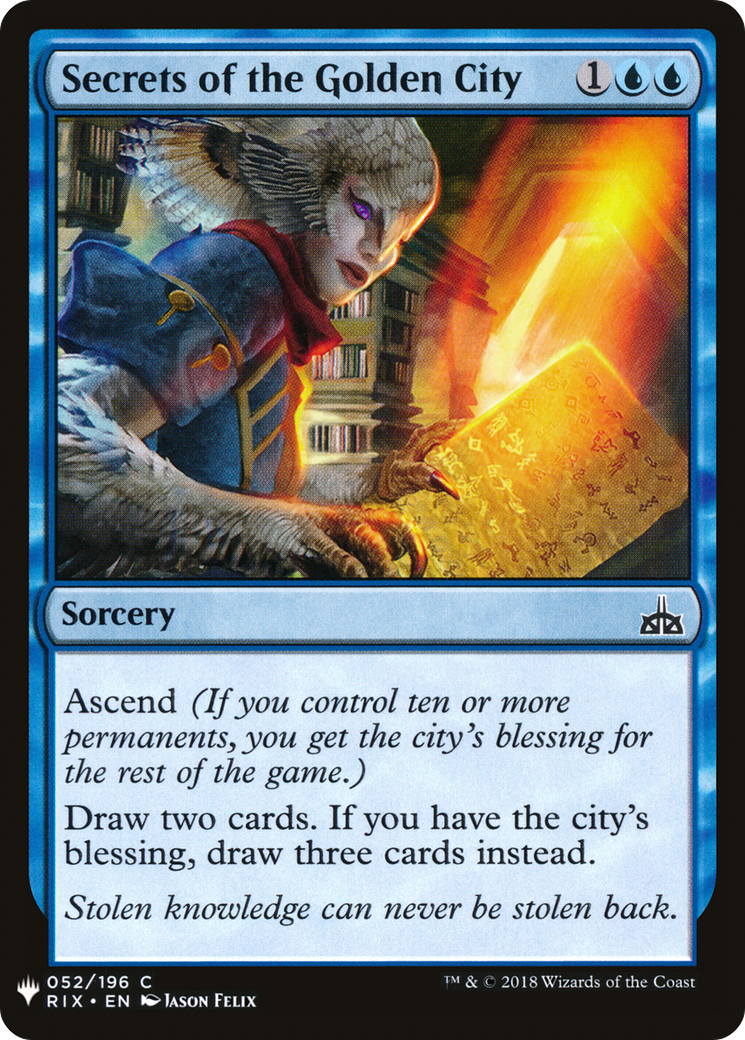 Secrets of the Golden City (LIST-052) - The List