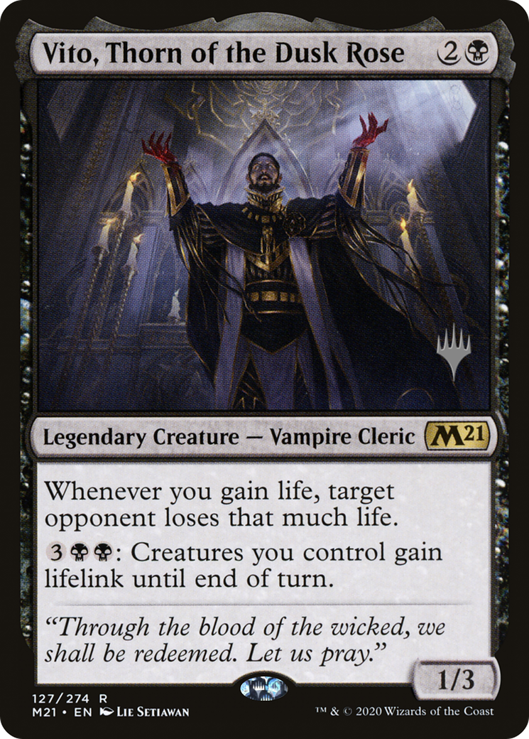 Vito, Thorn of the Dusk Rose (PPM21-127) - Core Set 2021 Promos Foil