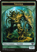 Treefolk // Wolf Double-Sided Token (C14-25 // 26) - Commander 2014 Tokens