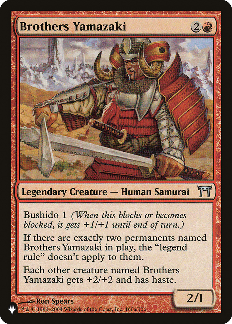 Brothers Yamazaki (LIST-160/306) - The List