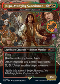 Inigo, Avenging Swordsman - Samut, Voice of Dissent (SLD-1451) - Secret Lair Drop / Inigo, Avenging Swordsman (Borderless) Foil